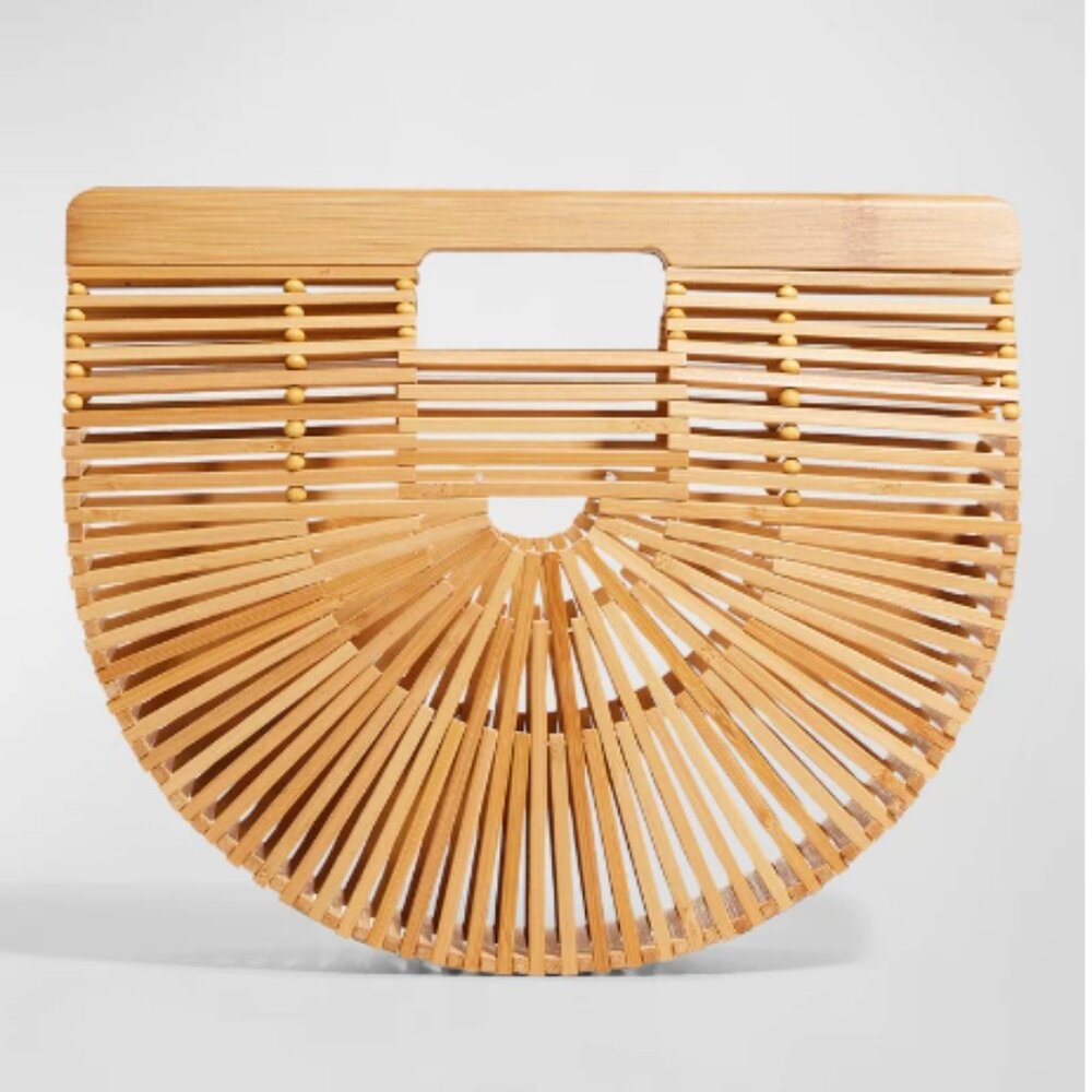 Cult Gaia - GAIA'S ARK SMALL - bamboo natural clutch
